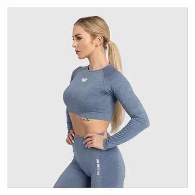 Női sport crop top Iron Aesthetics Solid, kék