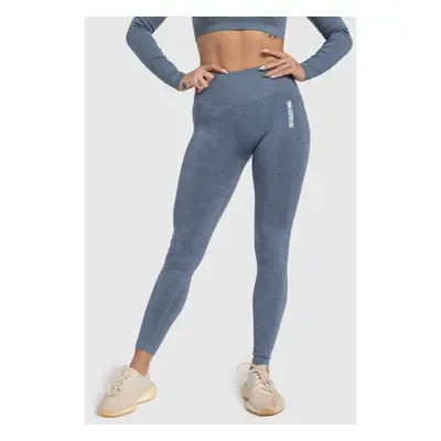 Magasderekú varrás nélküli leggings Iron Aesthetics Solid, kék