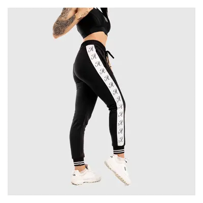 Női fitness melegítőnadrág Iron Aesthetics Striped, fekete