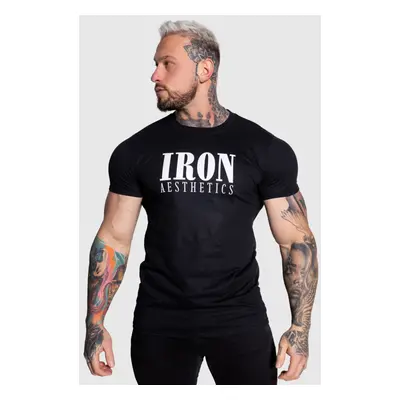 Férfi sportpóló Iron Aesthetics Urban, fekete