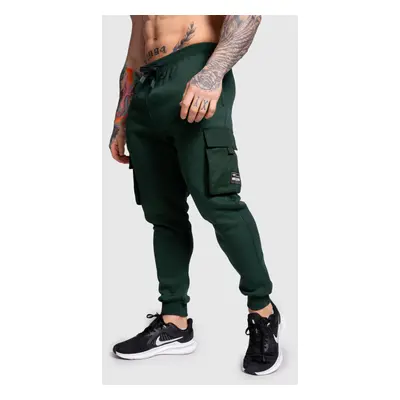 Férfi melegítőnadrág Iron Aesthetics Cargo Joggers, zöld