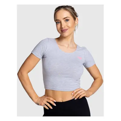 Sport crop top Iron Aesthetics Short Crop Chic, szürke