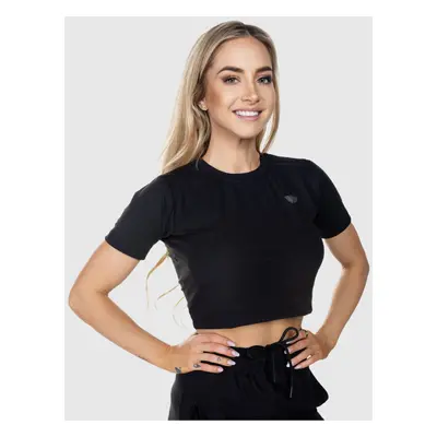 Sport crop top Iron Aesthetics Euphoria, fekete