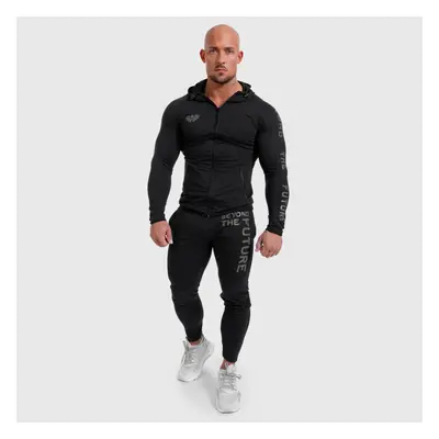 Férfi Slim Fit sportszett Iron Aesthetics Beyond the Future, fekete