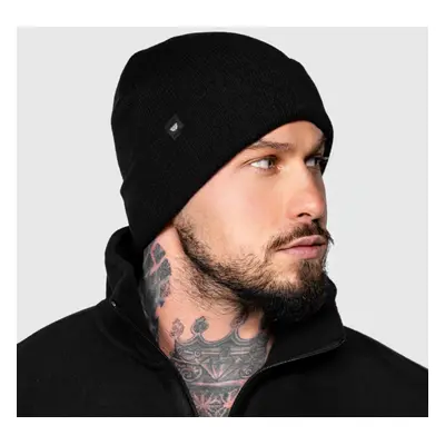 Téli beanie sapka Iron Aesthetics Topper, fekete