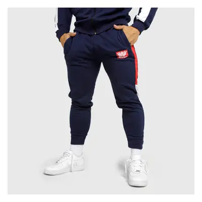 Jogger melegítőnadrág Iron Aesthetics Tricolora, navy