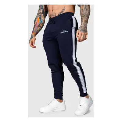 Jogger melegítőnadrág Iron Aesthetics Strips, navy