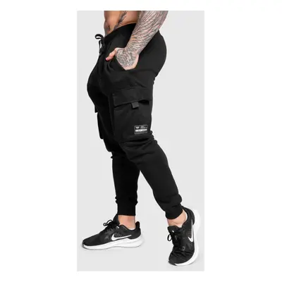 Férfi melegítőnadrág Iron Aesthetics Cargo Joggers, fekete