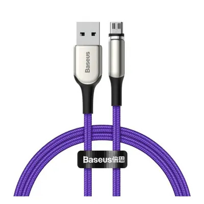 Baseus Zinc mágneses kábel USB / Micro USB 2A 1m, lila (CAMXC-H05)