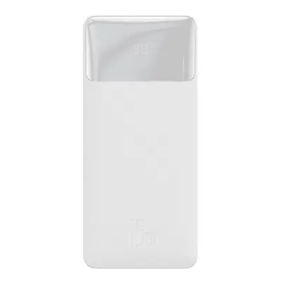 Baseus Bipow Power Bank 10000mAh 2x USB / USB-C / micro USB 15W, fehér (PPBD050002)