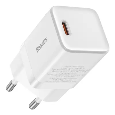 Baseus GaN3 hálózati töltő adapter USB-C 1C 30W, fehér (CCGN010102)