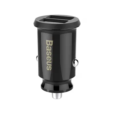 Baseus Grain smart autós töltő 2x USB 3.1A, fekete (CCALL-ML01)