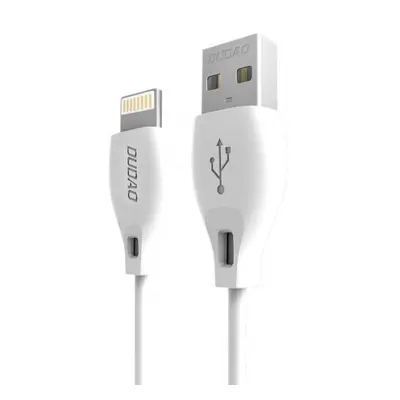 Dudao L4L kábel USB / Lightning 2.1A 2m, fehér (L4L 2m white)