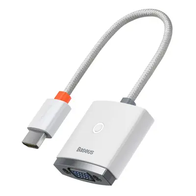 Baseus Lite adapter HDMI - VGA / 3.5mm jack / micro USB, fehér (WKQX010102)