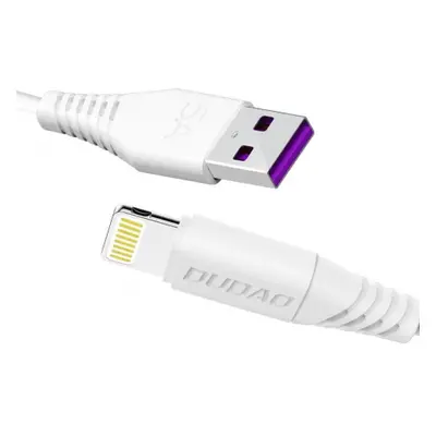 Dudao L2L kábel USB / Lightning 5A 1m, fehér (L2L 1m white)