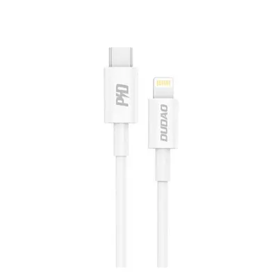 Dudao L6X kábel USB-C / Lightning PD 18W 1m, fehér