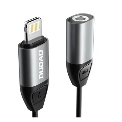 Dudao L17 adaptér Lightning / 3.5mm mini jack, szürke (L17 gray)