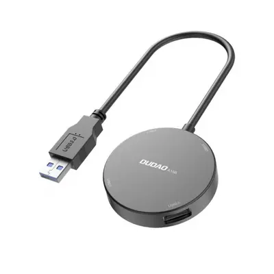 Dudao A15B 4in1 USB HUB adapter 1x USB 3.2 / 3x USB 2.0, fekete (A15B)