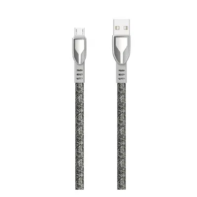 Dudao Zinc Alloy kábel USB / Micro USB 5A 1m, szürke (L3PROM gray)