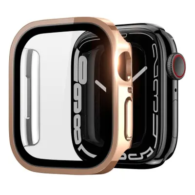 Dux Ducis Hamo tok és üveg Apple Watch 7 45mm, rózsaszín