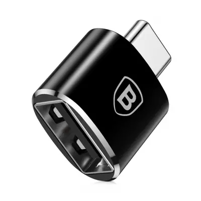 Baseus adaptér USB / USB Type-C OTG, fekete (CATOTG-01)