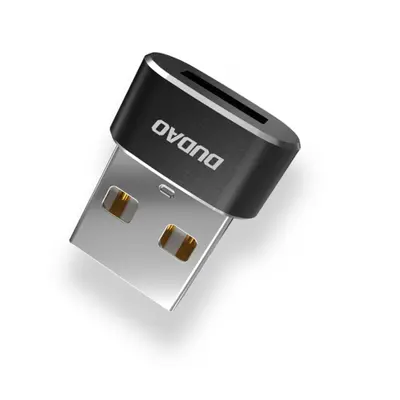 Dudao L16AC adaptér USB-C / USB, fekete (L16AC black)