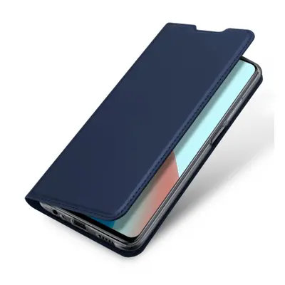 DUX DUCIS Skin Pro bőr könyvtok Xiaomi Redmi Note 9T 5G, kék