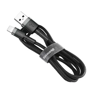 Baseus Cafule kábel USB / Lightning QC3.0 2m, szürke (CALKLF-CG1)