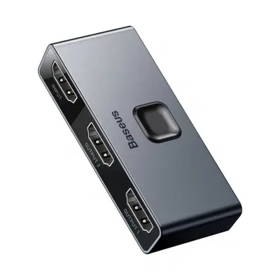 Baseus Matrix 3x HDMI Switch 4K, szürke (CAHUB-BC0G)