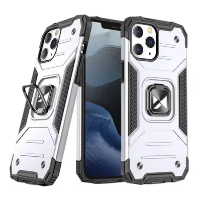 MG Ring Armor műanyag tok iPhone 14 Pro, ezüst