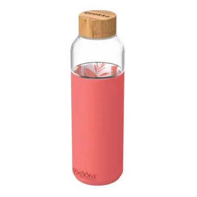 Quokka Flow üveg palack 660 ml, pink botanical