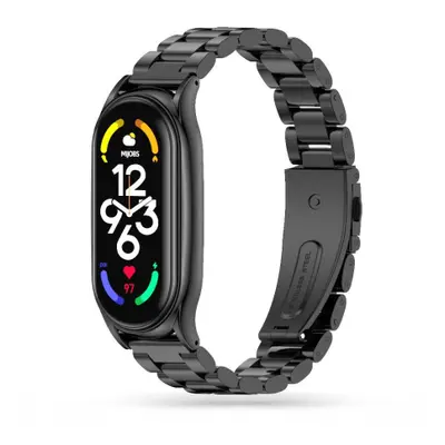 Tech-Protect Stainless szíj Xiaomi Mi Band 7, black