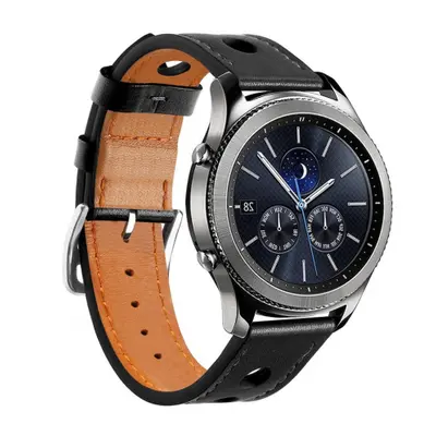 BStrap Leather Italy szíj Huawei Watch GT/GT2 46mm, black (SSG009C0103)