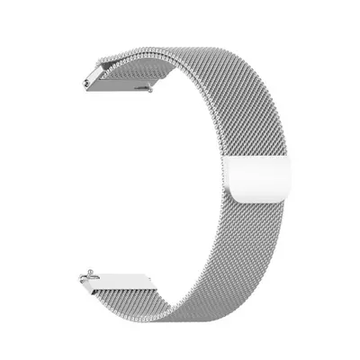 BStrap Milanese szíj Garmin Vivoactive 4s, silver (SGA010C02)