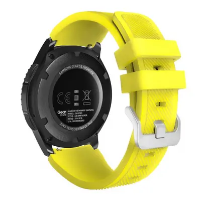 BStrap Silicone Sport szíj Huawei Watch GT3 46mm, yellow (SSG006C2310)