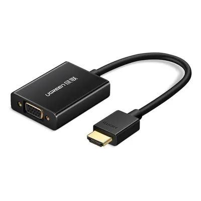 Ugreen MM102 adapter HDMI / VGA, fekete (MM102)