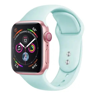 BStrap Soft Silicone szíj Apple Watch 42/44/45mm, Gemstone Green (SAP008C12)