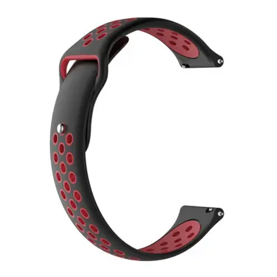 BStrap Silicone Sport szíj Xiaomi Amazfit GTS, black/red (SXI001C0305)