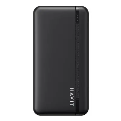 Havit PB90 Power Bank 10000mAh 2x USB / USB-C, fekete (PB90 black)