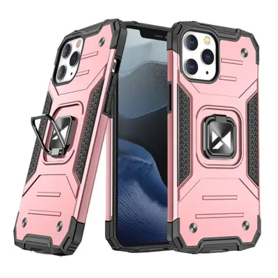 MG Ring Armor műanyag tok iPhone 14 Pro Max, rózsaszín