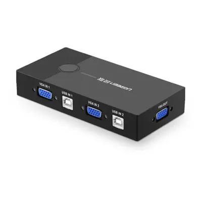 Ugreen Switch Box VGA / USB, fekete (30357)