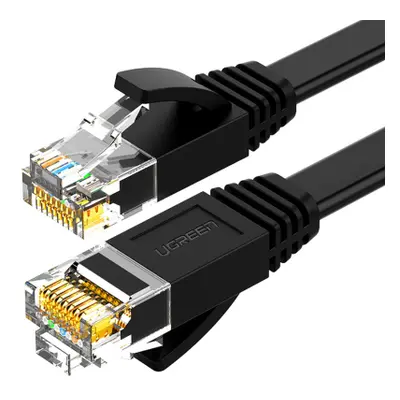 Ugreen NW102 Flat kábel LAN Ethernet Cat6 0.5m, fekete (NW102)