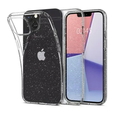 Spigen Liquid Crystal szilikon tok iPhone 13, glitter átlátszó (ACS03516)