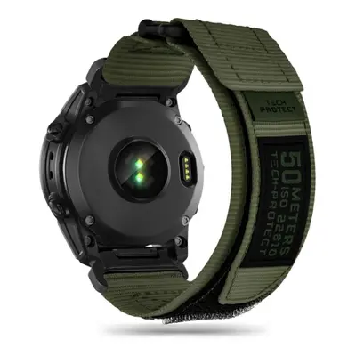 Tech-Protect Scount Pro szíj Garmin Fenix 5x / 5x Plus / 6x / 6x Pro / 7x / 8 51mm, military gre