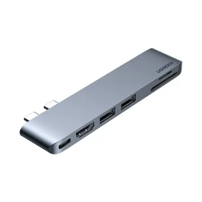 Ugreen CM380 USB-C HUB adapter MacBook Air / Pro, szürke (80856)