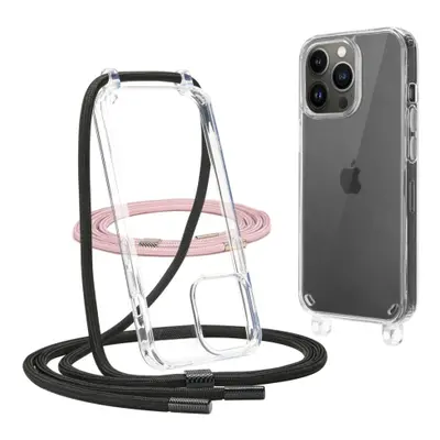 Tech-Protect FlexAir Chain tok iPhone 12 / 12 Pro, fekete/rózsaszín