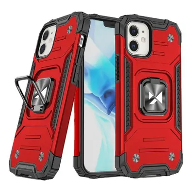 MG Ring Armor műanyag tok iPhone 14 Plus, piros