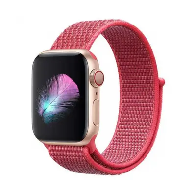 BStrap Nylon szíj Apple Watch 38/40/41mm, Pink (SAP005C24)