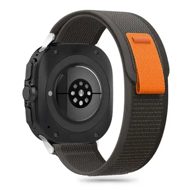 Tech-Protect Nylon szíj Samsung Galaxy Watch Ultra 47mm, black/orange