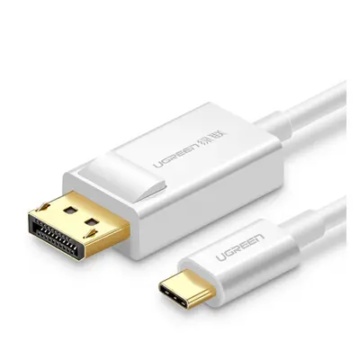 Ugreen MM139 kábel USB-C / DisplayPort 4K 1.5m, fehér (MM139)